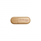 Wooden Usb Drives - Custom logo Oval shaped wooden 64gb usb drive LWU893